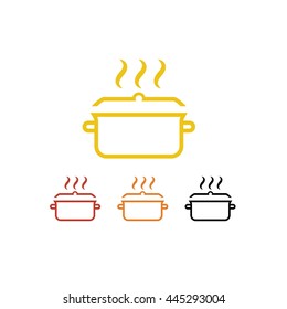 Restaurante Cozinha moderna Chef Logo Design ícone Flat