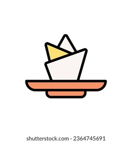 Restaurant Napkin Icon Vector Illustration