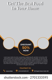 Restaurant Offer Flyer Template 50 off Discount Promotion