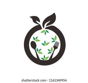 restaurant organic food logo