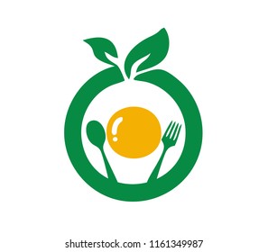 restaurant organic food logo