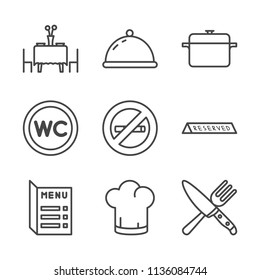 Restaurant outline icon