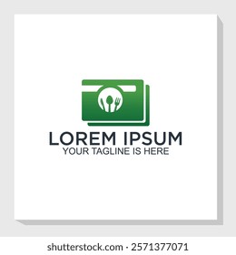 restaurant payment logo concept, digital payment logo vector