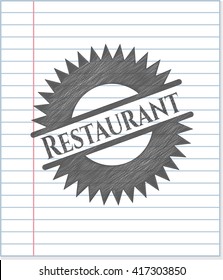 Restaurante con lápices