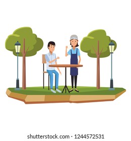Restaurant and people