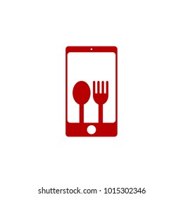 restaurant phone application theme logo template vector art