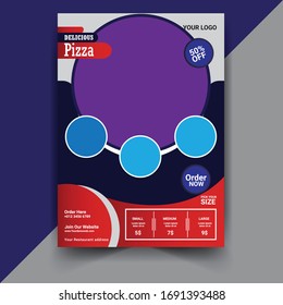 Restaurant Pizza delivery poster template