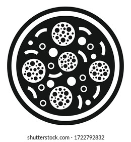 Restaurant pizza icon. Simple illustration of restaurant pizza vector icon for web design isolated on white background