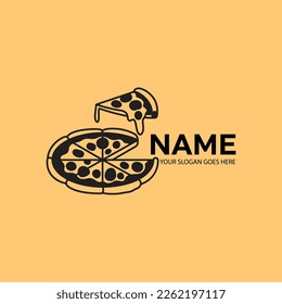 Restaurant Pizza Logo, Pizza logo template suitable for restaurant and cafe logo restaurant or food delivery service