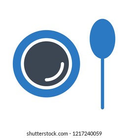 restaurant   plate  spoon  