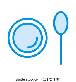 restaurant   plate  spoon  