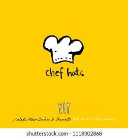 Restaurant poster / Sketchy food menu illustrations - vector