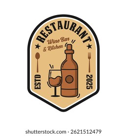 Restaurant premium logo emblem vector design