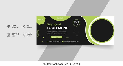 Restaurant Promotional Social media food cover