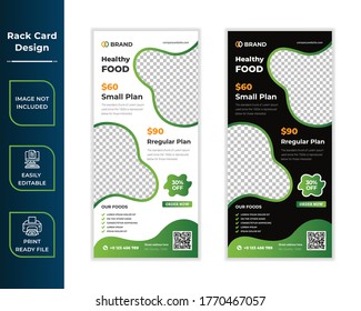 Restaurant Rack Card Dl Flyer Template 