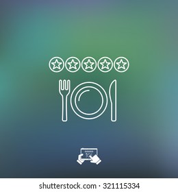 Restaurant rating icon