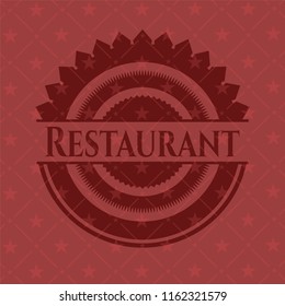 Restaurant red emblem