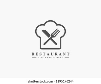 Restaurant, resto, food court, cafe logo template