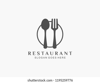 Restaurant, resto, food court, cafe logo template