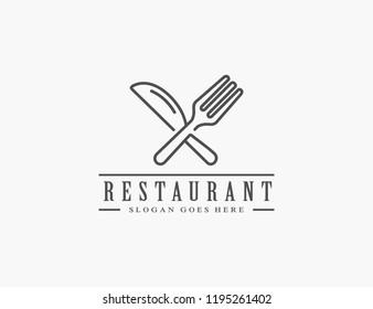 Restaurant, resto, food court, cafe logo template