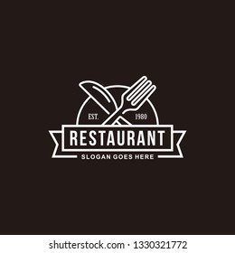 Restaurant, Resto, Food Court, Cafe Logo Template