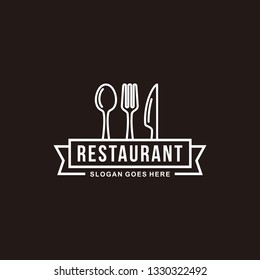 Restaurant, resto, food court, cafe logo template