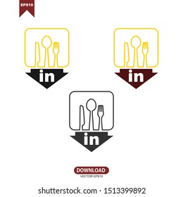 Restaurant, resto, food court, cafe logo template