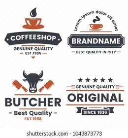 Restaurant Retro Vector Logo for banner, poster, flyer