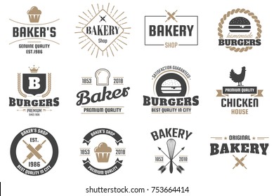 Restaurant Retro Vector Logo for banner, poster, flyer