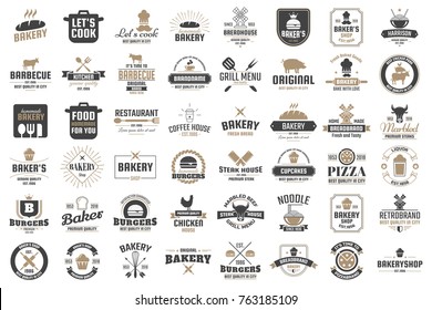 Restaurant Retro Vector Logo for banner, poster, flyer