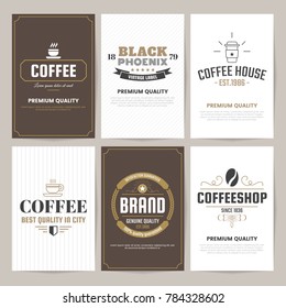 Logotipo de vectores retro para banner, afiche y volante