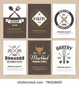Restaurant Retro Vector Logo for banner, poster, flyer