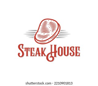 restaurant retro vintage logo red color