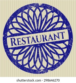 Restaurant rubber grunge seal