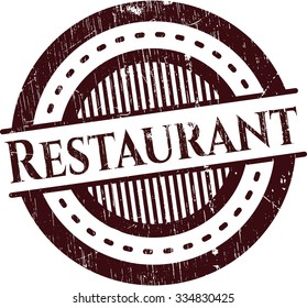 Restaurant rubber grunge texture seal
