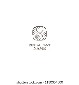 restaurant scoop and fork logo