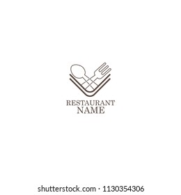 restaurant scoop and fork logo