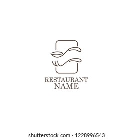 restaurant scoop and fork logo