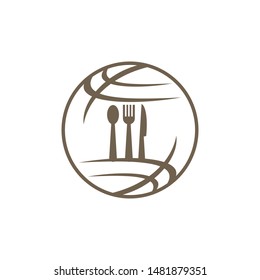 Restaurant Service Abstract Logo Template Symbol Icon 