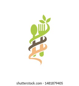 Restaurant Service Abstract Logo Template Symbol Icon 