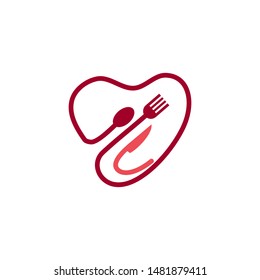 Restaurant Service Abstract Logo Template Symbol Icon 