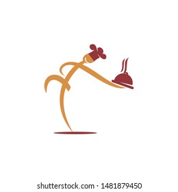 Restaurant Service Abstract Logo Template Symbol Icon 
