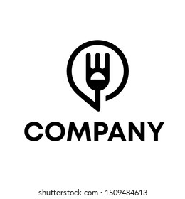 Restaurant Service Abstract Logo Template Symbol Icon . food drink product