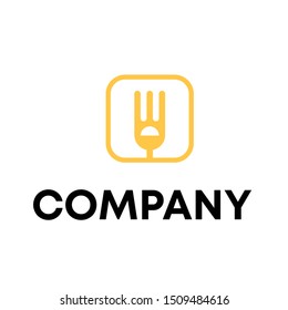 Restaurant Service Abstract Logo Template Symbol Icon . food drink product