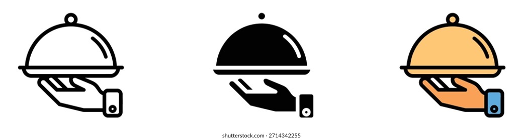 Restaurante Serviços ícone vetor. símbolo de qualidade e hospitalidade. ilustração vetorial.