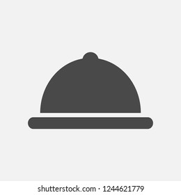 Restaurant serving vector icon