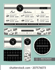 Restaurant Set Menu Sandwich Graphic Design Template