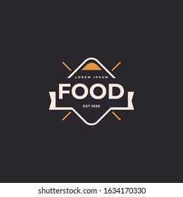 Restaurant Shop Logo Design Vector Template