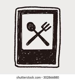 restaurant sign doodle