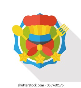 restaurant sign flat icon